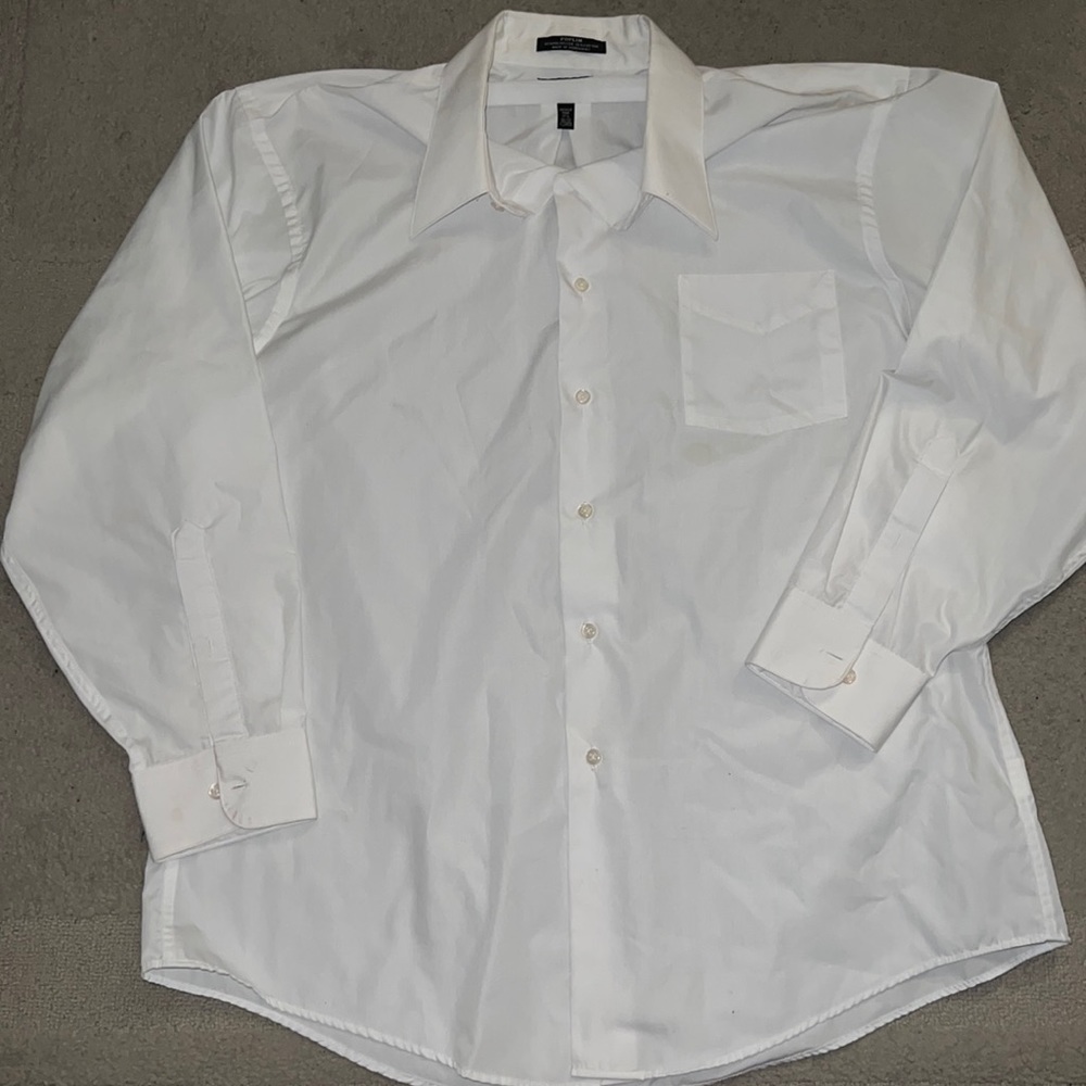 Men’s White Button Up Shirt